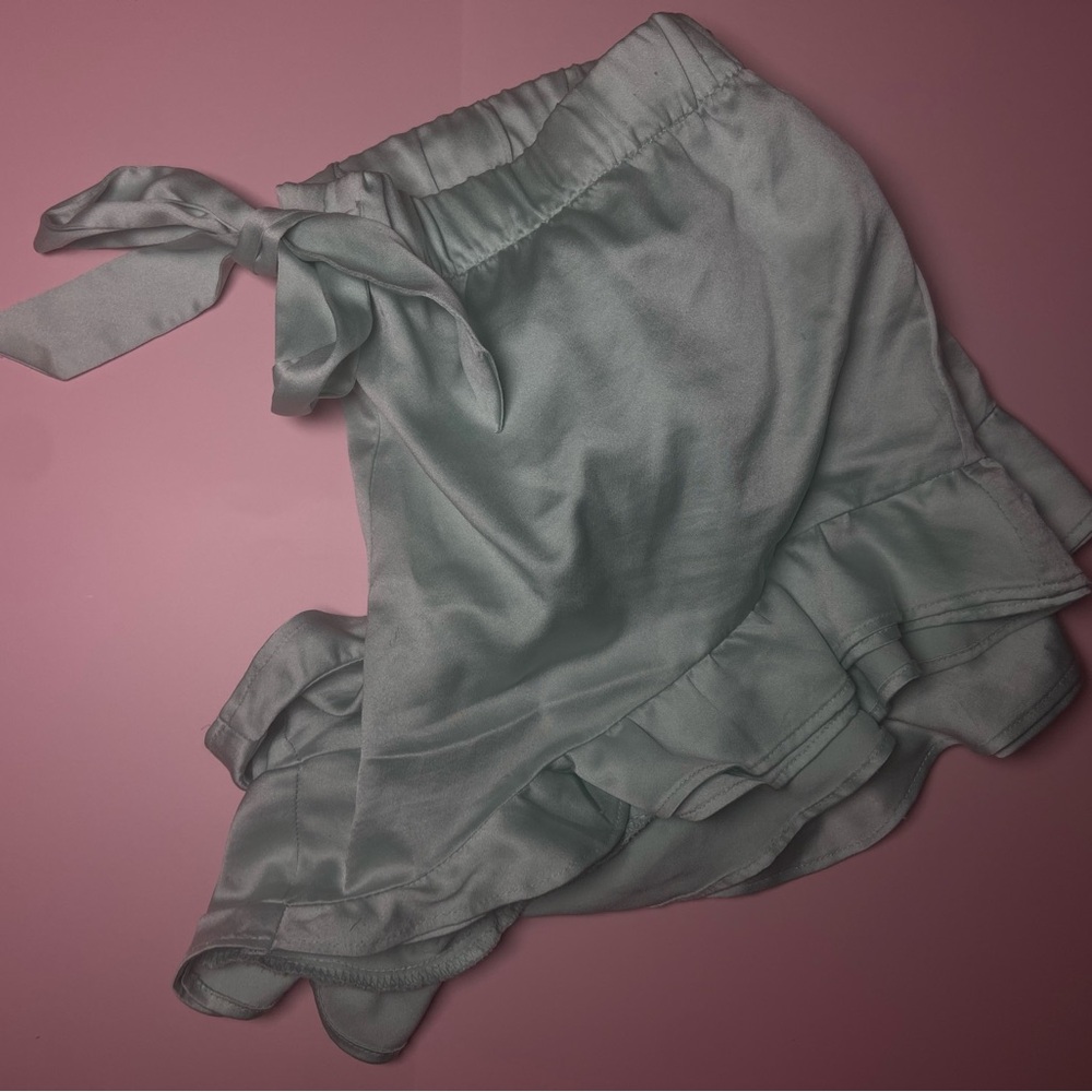 Victoria's Secret Satin Sleep Shorts-Mint